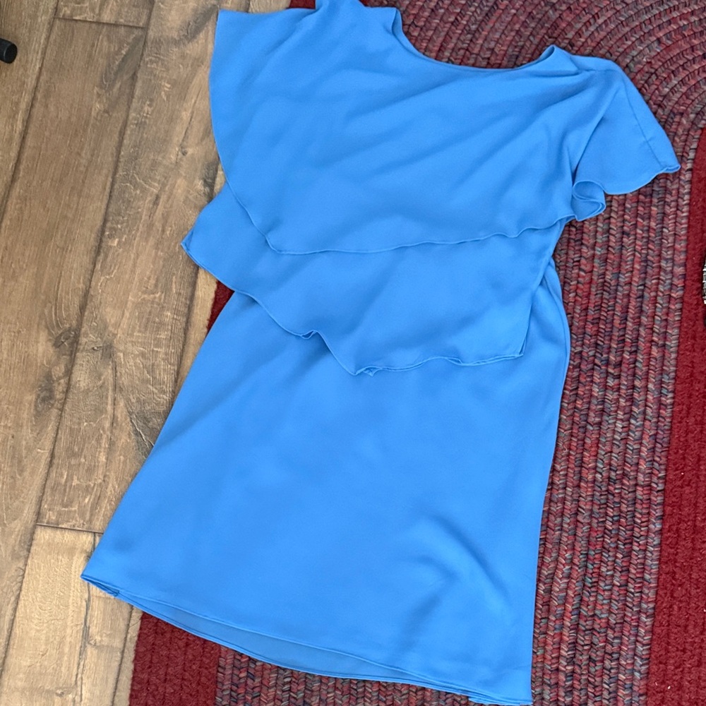 Chic Blue Layered Women's Skirt Set